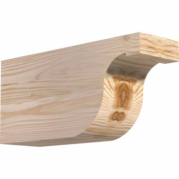 Ekena Millwork Del Monte Smooth Rafter Tail, Douglas Fir, 3 1/2"W x 6"H x 12"L RFT04X06X12DEL00SDF - main
